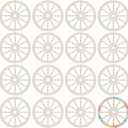 OLYCRAFT 16pcs Unfinished Wood Wheel 3.9 Inch Blank Slices 2.5mm Thick Train Car Wheel Wooden Pieces Natural Wood Cutouts Unfinished Blank Slices for Painting Drawing Home Party Decoration Crafts