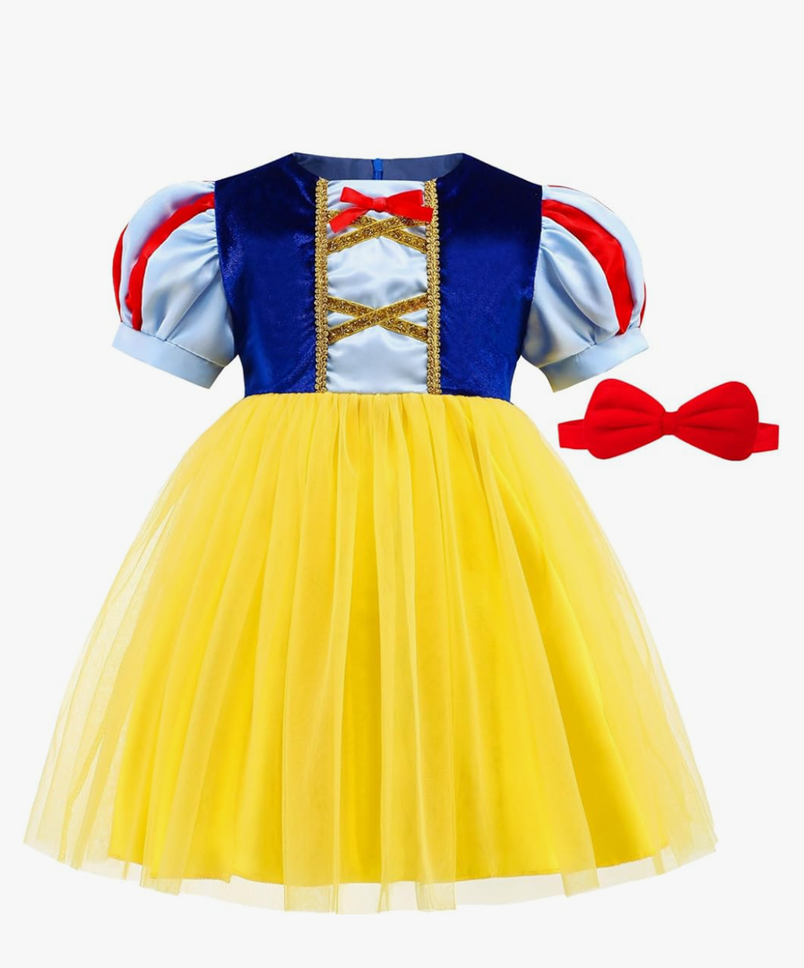 ICECUTE Princess Costumes for Toddler Girls,Princess Dress for Kids,Birthday Halloween Party Dress Up, 90