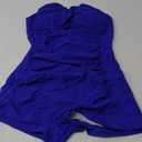 Women's Plus Size Bathing Suits One Piece Swimsuit Women Tummy Control Vintage Ruched Swimwear Royal Blue L
