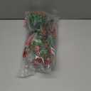 2 Packs Outdoor Artificial Hanging Flowers with 3D Magnetic Butterflies, UV Resistant Faux Silk Blooms for Spring Summer Porch Patio Balcony Decor, Red (With 8 PCS Simulated Butterflies)