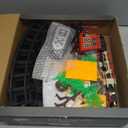 Mini Tudou Christmas Electric Train Set w/Steam, Sound & Light, Remote Control Train Toys w/Steam Locomotive Engine, Cargo Cars & Tracks, Toy Train w/Rechargeable Battery for Kids Boys 3+ Year Old