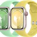 Sport Bands for Apple Watch Band 40mm 41mm 45mm 44mm 49mm iWatch Band 38mm 42mm 46mm Women/Men,Soft Silicone Strap for Apple Watch Series 11 10 9 8 7 6 5 4 3 SE 3/2nd Ultra/3/2 49 44 42 46 41 45 mm