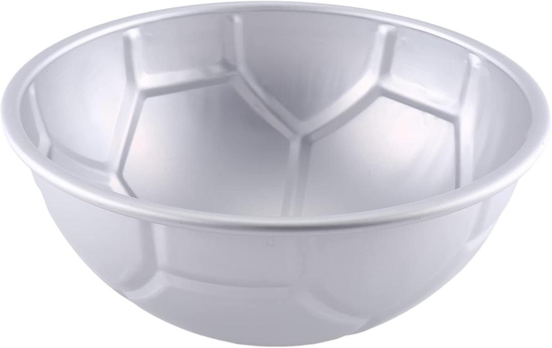 1 PCS 3D Half Round Shaped Football Cake Mold 8 inch Thickening Aluminum Alloy Mould Birthday Baking Pan