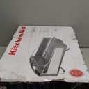 KitchenAid Large Capacity Full Size Rust Resistant Dish Rack with Angled Drain Board and Removable Flatware Caddy, Light Grey