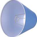 Aspen Creative 58780 Empire Uno Lamp Shade in Azure Blue, 7" Top x 13" Bottom x 10" Slant Height, Slip UNO 33mm