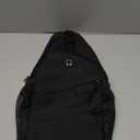 Pritent Crossbody Bags for Women Men Trendy Sling Bag Back pack Casual Chest Bag with Convertible Shoulder Strap Travel Cross Body Bag for Hiking Traveling Outdoors (Black)