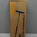 helloleiboo 2025 Extra Long 55.7" Ice Scrapers for Car Windshield Multi-Functional Detachable Car Ice Scraper with Foam Grip and 270 Pivoting Brush Head Snow Brush for SUV Truck Auto (Blue)