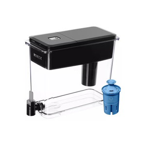 Brita Extra Large 27-Cup UltraMax Filtered Water Dispenser with Filter - Jet Black 