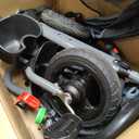 7-in-1 Folding Toddler Tricycle for 18 Months to 5 Years, Tricycle Stroller with Dual Brakes, All-Terrian Rubber Tire, Tricycle for Toddlers with Rotatable Seat, Adjustable Push Handle, Black