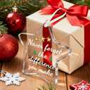 2 x Christmas Thank You Appreciation Gifts for Women & Men  Mentor, Teacher, Retirement & Goodbye Gifts for Coworkers & Bosses  Never Forget The Difference You Make Christmas Tree Decorations