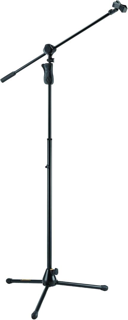 Hercules MS632B EZ Grip Tripod Microphone Stand W/2 In 1 Boom & Mic Clip