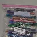 Grabie 24 Glitter Metallic Markers, Medium Tip Glitter Acrylic Paint Markers, Quick-Drying Water-based Ink Glitter Pens for Adults, DIY Crafts Making, Set of 24