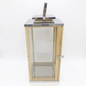 HD Designs Metal & Wood Lantern, 16 in