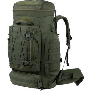 Large Internal Frame Backpack Tactical MOLLE Pack for Camping Backpacking Hunting Bushcraft Adventure 70L