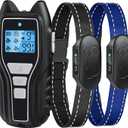 Asrcs Shock Collar for Dogs 2 Dogs (15-120lbs) 2000FT Dog Shock Collar with Remote Control Waterproof Dog Training Collar with Remote 4 Safe Modes Rechargeable Lock Flash Light for All Breeds - Black