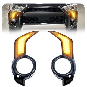 BreTrewri Daytime Running Fog Lights Fit For 2014-2024 Toyota 4Runner Led fog lamps Turn Signal Lights Assembly (14 DRL)