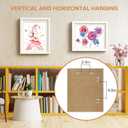 4 Pack Kids Art Frame, Kids Artwork Frames Changeable 8 x10.5 with Mat and 9 x12 Without Mat, White Front Opening Children Picture Storage Frame for Wall Holds 50Pcs Crafts, Drawing, Art Projects