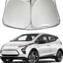 Car Windshield Sun Shade Sunshade Compatible with Chevy/Chevrolet Bolt EV (Not for Bolt EUV) 2024 2023 2022-2017 Accessories, Foldable Car Front Window Sun Shield Visor
