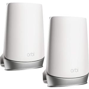 Wall Mount for Netgbear Orbi WiFi 6 Router with Sturdy Metal Stand Compatible Orbi WiFi 6 Router RBK753 RBK852 RBK853 RBS750 RBK752 RBK850 RBS750 RBS751(2 Pack)