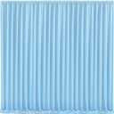 Blue Backdrop Curtains 4 Panels - Wrinkle-Free Light Blue Curtains Polyester Photography Drapes Photo Background for Baby Shower Birthday Party Decorations- 16 X10FT (Blue)