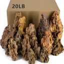 Dragon Rocks Aquarium Rock aquascaping Natural Stone Rocks Fish Tank Decor Rocks for Aquariums Landscaping Model Tank Decoration Aquarium Miniature -20lb (2-8 inch)