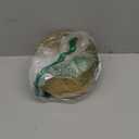 Vixdonos Gold Metal Flower Pots Brass-Toned Garden Planters, 7.1/6.3 Inch Indoor Round Succulent Containers, Pack 2 Cactus Plant Pots with Drainage Hole