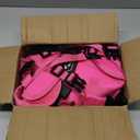 No Pull Tactical Dog Harness for Large Dogs, Escape Proof Molle Dog Vest Harness and Leash Set, Adjustable Military Service Dog Harness with Handle for Medium Large Dogs(Pink, L)