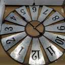 Vantic 24'' Windmill Large Wall Clock, Distressed Metal Clock