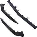 3PCS Front Bumper Cover Lower Trim Molding A2128852674 A2128852774 A2128852874 Compatible with Mercedes Benz E-Class W212 E250 E350 E400 E500 E550 2014-2016,Bumper Guard Grille Black (Black)