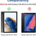 Gerutek [2-Pack Screen Protector for Samsung Galaxy Tab A8 10.5 inch 2021, SM-X200/X205 Tempered Glass Screen Protector, [Ultra Clear] [Anti Scratch] [Easy Install] [9H] for Samsung Tab A8 10.5