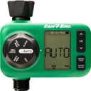 Rain Bird HET100 Electronic Digital Hose End Watering/Irrigation Timer, Battery Operated, 3/4" Garden Hose Thread, Heavy-Duty Brass Inlet, 1 Outlet/Port