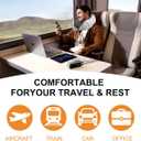 Glowki Travel Neck Pillow 100% Pure Memory Foam, 2025 New Neck Pillows for Sleeping, Neck Pillow for Travel Comfortable U Shape, Portable Ergonomic Design for TravelingCarWashable Cover(Grey)