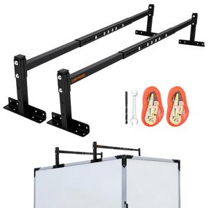 Trailer Ladder Rack, Adjustable Roof Rack for Open/Enclosed Trailers