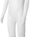 Kids Mannequin Full Body, Child Dress Form 43.3 Inches Adjustable Faceless Mannequin Torso, Realistic Detachable Manikin Body Display with Metal Base for Children, White Child 43.3 Inches