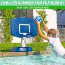 GoSports Splash Hoop Classic Swimming Pool Basketball Game - Blue