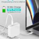 10ft Charger for MacBook Pro/Air 16, 15, 14, 13 inch 2025, 2024, 2023, 2022, 2021, 2020, M1 M2 M3 M4, 96W USB C Power Adapter, LED, 100W USB-C Cable Charging as Fast as Original Quality