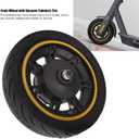 10 Inch 60/70-6.5 Solid Tire Replacement, Scooter Front Wheel for 9 G30 Electric Scooter, Explosion Proof Wheel Hub Tyre Set with Drum Brake
