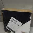 Goozii Corner Bread Box for Kitchen Countertop, Black Bread Storage Container for Homemade Bread, Two Layer Breadbox under Cabinet Mount, Large Bread Holder for Kitchen Counter, Pantry Shelf