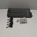 ZMTECH Flag Pole, (2 Packs) 6 FT Stainless Steel Flag Poles for Outside House, Residential or Commerical, 1 Inch Tangle Free Flag Pole Kit for American Flag Porch/Boat(Without Bracket, Flag Black)