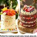 6 Inch Cake Pans Set of 3 with 100 Pieces Parchment Paper, Stainless Steel Baking Pan For Layered Cakes, Smash Cake Pans Mirror Finish Dishwasher Safe Small Cake Pan Set Cake Mold