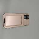 SSLOTSCASE for iPhone 17 Case with Wallet & Sliding Lens Cover & Kickstand & Credit Card Holder & Camera Stand, Heavy Duty Shockproof Military-Grade Protection Case Cover for iPhone 17 2025, Rose Gold