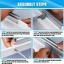 Jack Boss 1 Pack Set Roof Vent Cover, 14 Inch Replacement Vent Lid for Inside RV Trailer Camper Motorhome, White