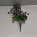 10 Pcs 7-Petal Artificial Flowers and Green Plants for Indoor and Outdoor Gardens Home Decorative Artificial Flowers(Color q)