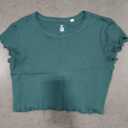 Me to We Essentials Crop Tops for Women Girls, Set of 2, (Plain Pink Size M) (Textured Green Size S)