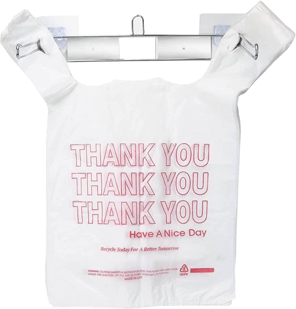 YeeBeny Bag Holder for Plastic Bags, Plastic Bag Holder, T-Shirt Bag Rack, Hanging Bag Holder, T Shirt Bags Holder for T Shirt Bags (1 Pack)