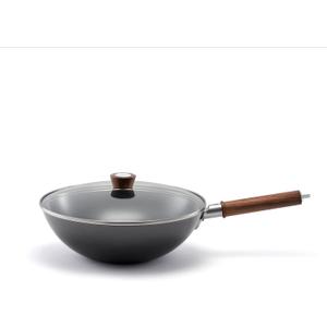 ZWILLING Dragon 12-inch Carbon Steel Wok with Lid (Black)