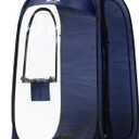 Sports Pod, Kilindeer Pop Up Weather Tent for 1 Person  Portable All-Weather Shelter with Clear TPU Panels, Instant Setup for Outdoor Events, Camping, Hiking, Wind & Rain Protection (Blue)