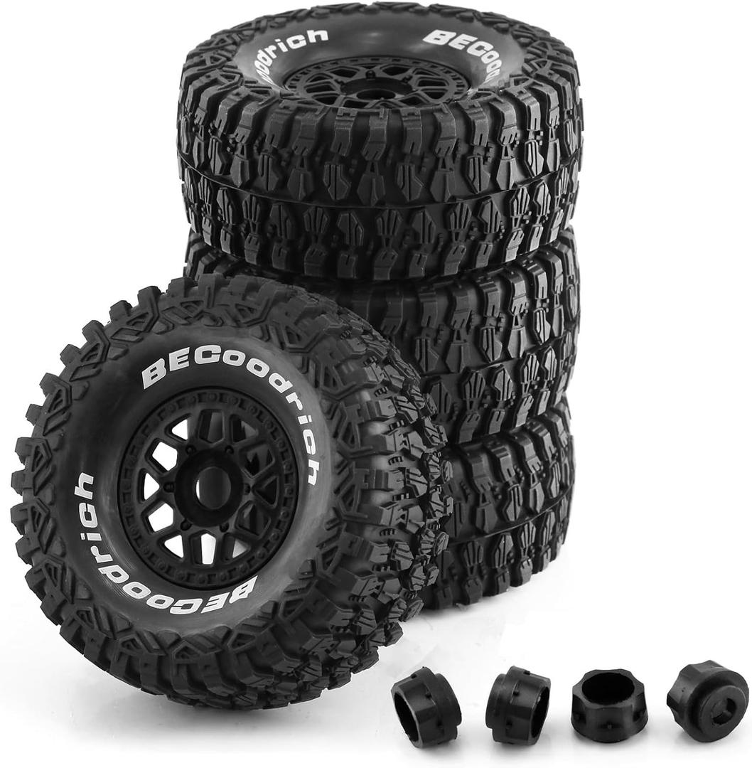 1/7 1/8 RC Short Course Truck Buggy Tires and Wheels 17mm Hex OD 135mm Off Road Tyres for 1:7 1:8 Scale RC Off-Road Truck Car HSP TRAXXAS UDR 85086-4 ARRMA Mojave YK4072 DF7 4PCS (Black) 1/7 1/8 RC Short Course Truck Buggy Tires and Wheels 17mm Hex OD 135mm Off Road Tyres for 1:7 1:8 Scale RC Off-Road Truck Car HSP TRAXXAS UDR 85086-4 ARRMA Mojave YK4072 DF7 4PCS (Black)