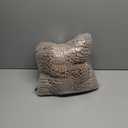 Non Slip Thick Shaggy Chenille Bathroom Rug Mat Set Extra Soft and Absorbent Striped Floor Rugs, 2 Piece, Machine-Washable (Taupe)