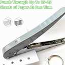 Single Hole Punch, Heavy Duty Hole Puncher Handheld Paper Puncher Small Hole Punch for Crafts Cards Paper Tags Scrapbook-5/16 inch (8mm)